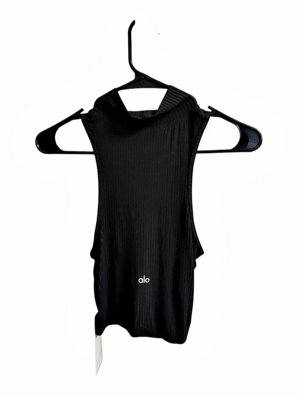 Alo Ribbed Sea Coast Cropped Turtleneck Tank Ribbed Cropped Turtleneck Tank in
